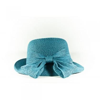 Summer Blue Straw Woman Hat
