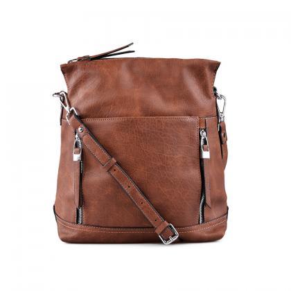 Leather Tote. Brown Handbag. Leathe..