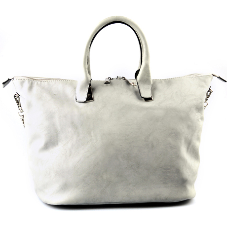 Glacier Gray Handbag. Grey Tote Handbag. Gray Hobo Bag. Leather Tote. Large Handbag. Grey.