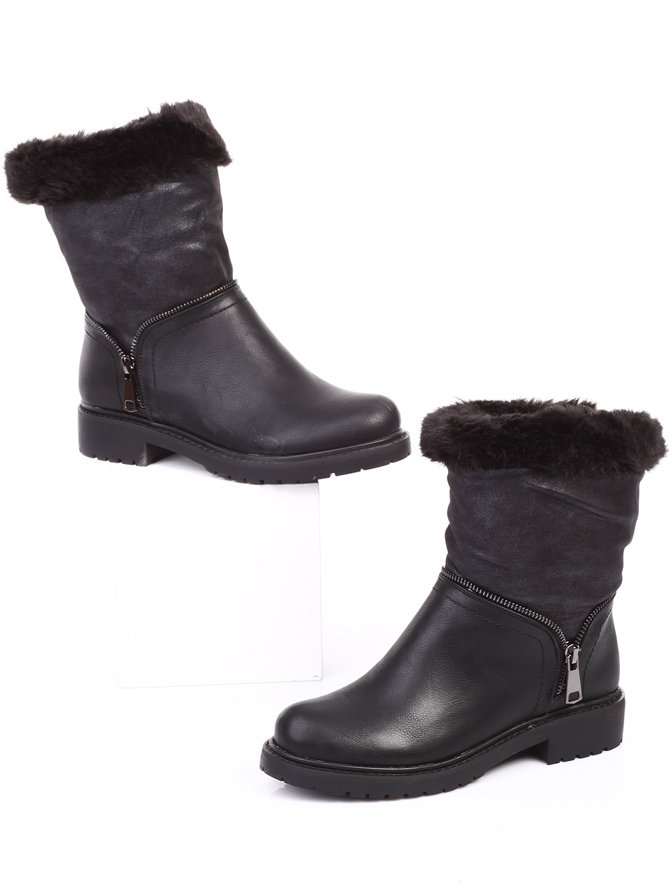 Black Leather Boots. Black Boots. Black Winter Boots. on Luulla
